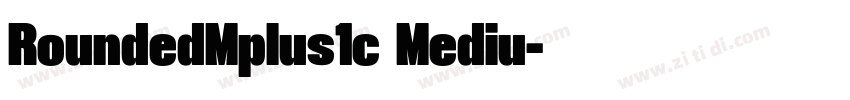 RoundedMplus1c Mediu字体转换
